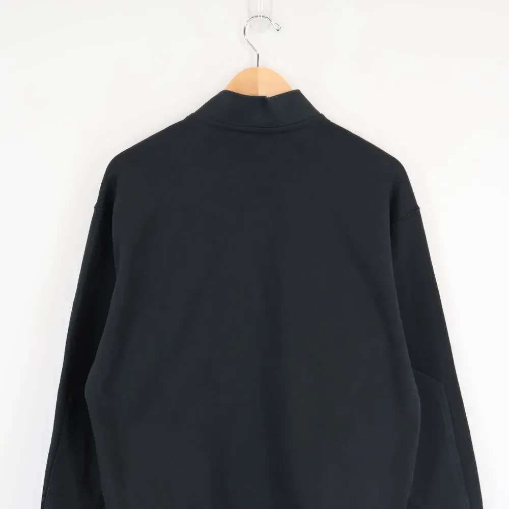 American Giant Men's Heavyweight Cotton Fleece Bomber Jacket Black Size Small